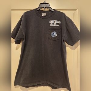 Jerzees Short Sleeve Tee with Embroidered Pocket, Size L